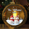 Custom Candlelight Lantern Ornament -  Personalized Christmas Birthday Gifts For Mom, Dad, Kids - Christmas Glows With Family Love