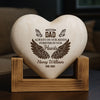 Custom Photo Memorial Plaque With Wooden Base - Personalized Memorial Sympathy Gifts For Loss Of Mom, Dad - Always Remembered Always Loved