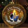 Custom Candlelight Lantern Ornament -  Personalized Best Friend Christmas Birthday Gifts For Women, Besties, Sisters, BFF - Bestie Bonds Glow Through Time