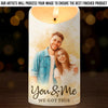 Custom Photo Watercolor LED Candle - Personalized Anniversary Wedding Gifts For Husband And Wife, Him And Her - Our Love Lights The Way