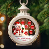 Custom Snowman Candlelight Lantern Ornament -  Personalized Christmas Birthday Gifts For Mom, Dad, Brother, Sister, Kids - Together We Are Forever Home