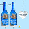 Custom Photo Wine Bottle Wind Chime - Personalized Memorial Sympathy Gifts For Loss Of Mom, Dad - Whispers Of You Live On