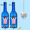 Custom Wine Bottle Wind Chime - Personalized Best Friend Birthday Gifts For Women, Besties, Sisters, BFF - No Limits To Friendship