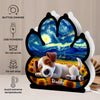 Custom Starry Night Shaped Light Box - Personalized Pet Memorial Sympathy Gifts For Dogs - Light Of Love