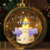 Custom Long Distance Candlelight Lantern Ornament -  Personalized Best Friend Christmas Birthday Gifts For Women, Besties, Sisters, BFF - Bestie Bonds Glow Through Time