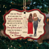 Custom Wood Ornament - Personalized Best Friend Christmas Birthday Gifts For Women, Besties, Sisters, BFF - Sidekicks To Every Story