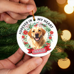 Custom Pet Photo Christmas Gifts for Dog Lovers - Personalized Ceramic Ornament