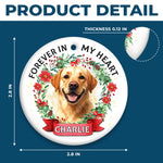 Custom Pet Photo Christmas Gifts for Dog Lovers - Personalized Ceramic Ornament