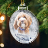 Custom Photo Acrylic Ornament - Personalized Pet Christmas Memorial Sympathy Gifts For Dogs, Cats - Always By My Side In Spirit