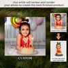Custom Photo Acrylic Ornament - Personalized Christmas Birthday Gifts For Mom, Dad, Brother, Sister, Kids - Bright Smiles On Your Birthday