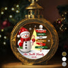 Custom Snowman Candlelight Lantern Ornament -  Personalized Christmas Birthday Gifts For Mom, Dad, Brother, Sister, Kids - Togetherness Makes Life Shine Bright