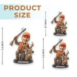 Custom Photo Acrylic Ornament - Personalized Christmas Birthday Hunting Gifts For Hunters - Hunting Gear Meets Holiday Cheer