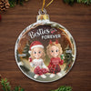 Custom Acrylic Ornament - Personalized Best Friend Christmas Birthday Gifts For Women, Besties, Sisters, BFF - Friendship Lights My Holiday