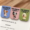 Custom Leather Magnetic Bookmark - Personalized  Bookish Gifts For Book Lovers, Bookworms, Dog Dad And Mom - Reading Is Better With Paws