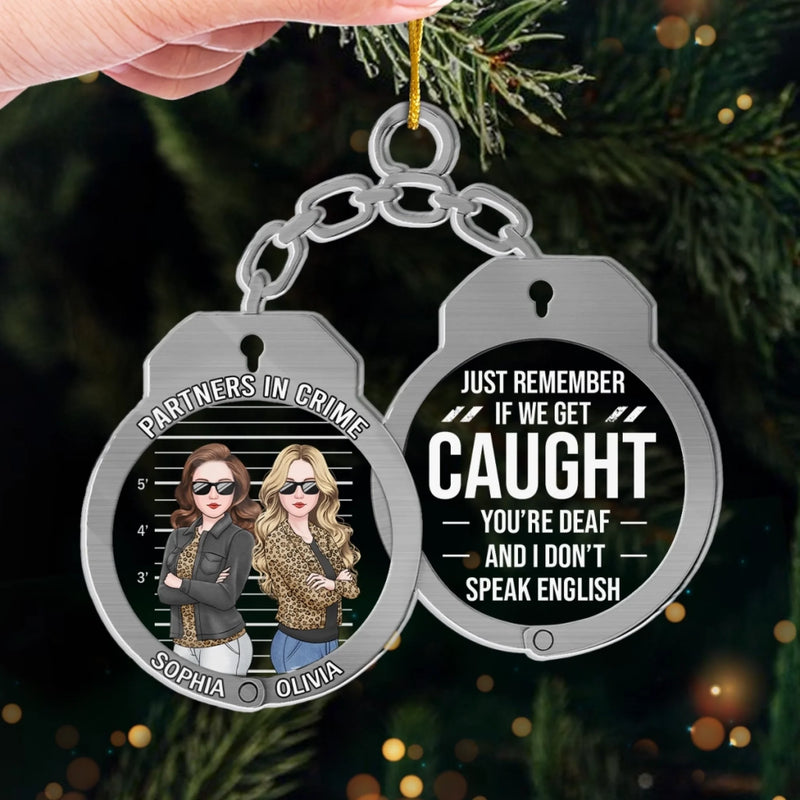 Custom Acrylic Ornament - Personalized Best Friend Christmas Birthday Gifts For Women, Besties, Sisters, BFF - Our Friendship Our Christmas Gift