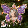 Custom Photo Acrylic Ornament - Personalized Christmas Memorial Sympathy Gifts For Loss Of Mom, Dad - Always Loved Never Forgotten