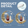 Custom Circle Glass Ornament -  Personalized Pet Christmas Memorial Sympathy Gifts For Dogs - Forever Loved Never Forgotten