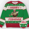 Custom Photo Unisex Ugly Sweatshirt - Personalized Christmas Birthday Gifts For Fisherman