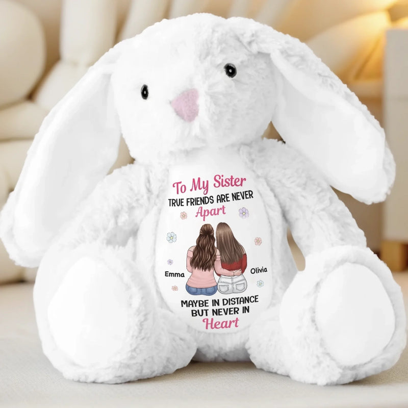 Custom Easter Bunny Plush - Personalized Best Friend Christmas Birthday Gifts For Women, Besties, Sisters, BFF - Love Wrapped In Softness