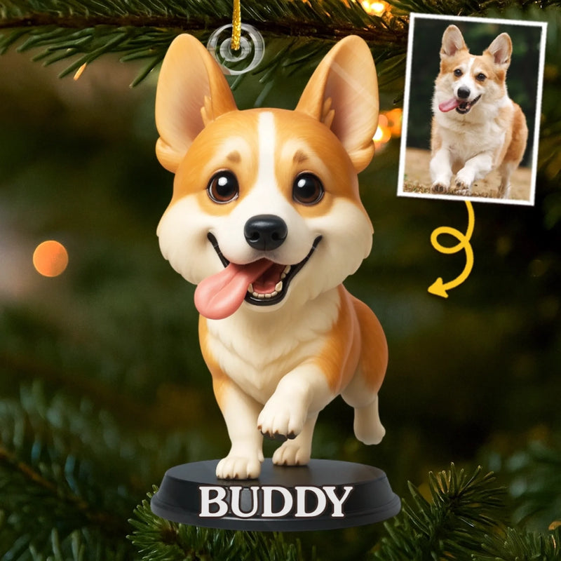 Custom Photo Acrylic Ornament - Personalized Christmas Birthday Gifts For Dog Cat Lovers, Dog Dad And Mom, Cat Owners - Cuteness Overload On The Tree