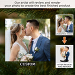 Custom Photo Wedding Keepsake Gifts for Couples - Personalized Ornament