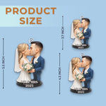 Custom Photo Wedding Keepsake Gifts for Couples - Personalized Ornament