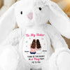 Custom Easter Bunny Plush - Personalized Best Friend Christmas Birthday Gifts For Women, Besties, Sisters, BFF - Hugs That Last Forever