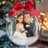 Custom Photo 3D Acrylic Ball Ornament - Personalized Anniversary Christmas Wedding Gifts For Husband And Wife, Him And Her - Sparkle Of Forever