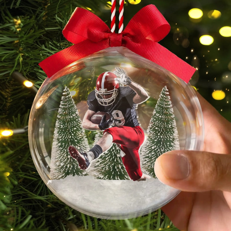Custom Photo 3D Acrylic Ball Ornament - Personalized Christmas Birthday Gifts For Besties, Sisters, BFF, Family, Yourself - Doing What I Love Most