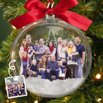 Custom Photo 3D Acrylic Ball Ornament - Personalized Christmas Birthday Gifts For Mom, Dad, Kids - Together Is Our Favorite Place