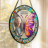 Custom Photo Stained Glass Window Hanging Suncatcher - Personalized Memorial Sympathy Gifts For Loss Of Mom, Dad - I'm Always With You