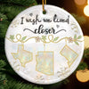 Custom Long Distance Ceramic Ornament - Personalized Best Friend Christmas Birthday Gifts For Women, Besties, Sisters, BFF - Bestie You Are My Gift