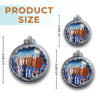 Custom Photo Acrylic Ornament - Personalized Christmas Birthday Gifts For Mom, Dad, Brother, Sister, Kids - Together This Christmas