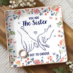 Custom Name Sister Gifts - Personalized Full-print Jewelry Dish