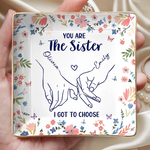 Custom Name Sister Gifts - Personalized Full-print Jewelry Dish