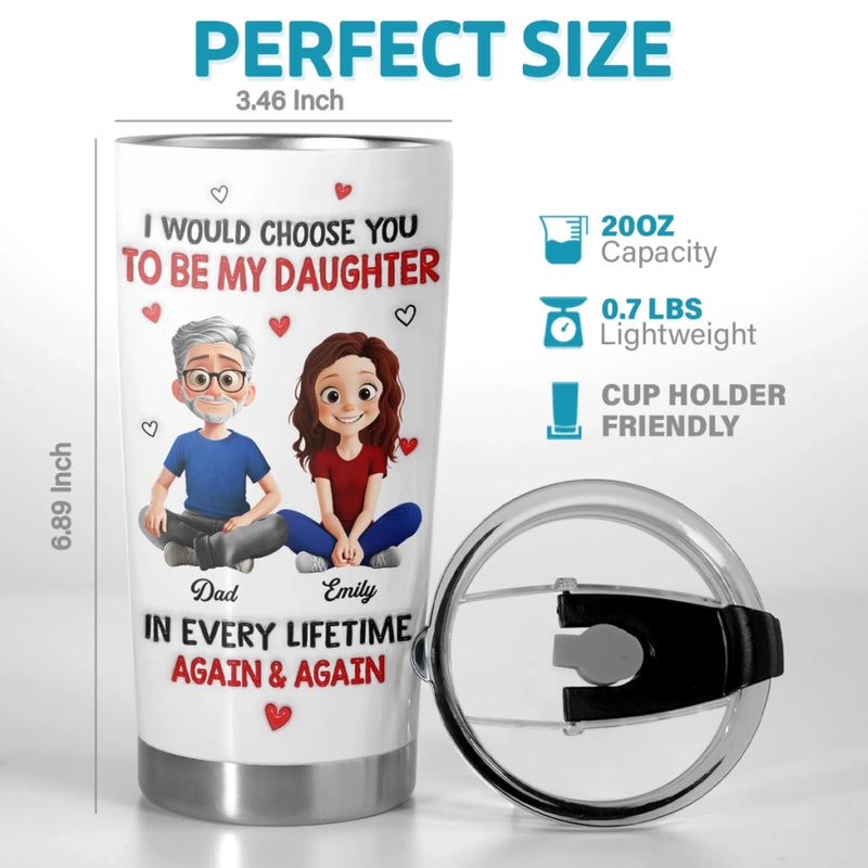 Custom Tumbler - Personalized Birthday Gifts For Mom, Dad, Daughter - My Girl, My Sunshine