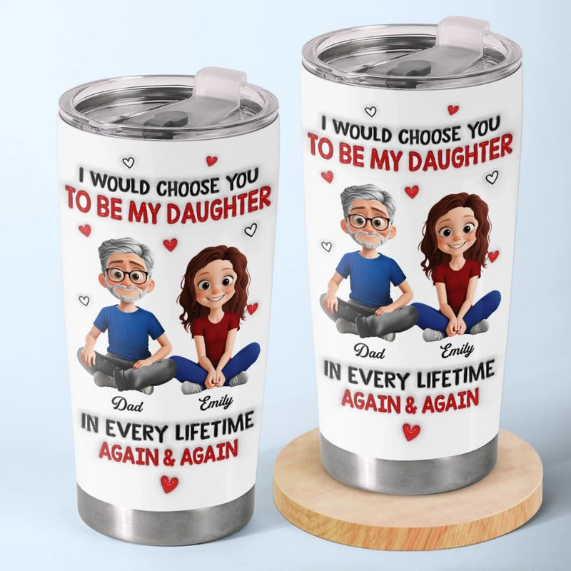 Custom Tumbler - Personalized Birthday Gifts For Mom, Dad, Daughter - My Girl, My Sunshine