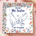 Custom Name Sister Gifts - Personalized Full-print Jewelry Dish