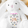 Custom Easter Bunny Plush - Personalized Best Friend Christmas Birthday Gifts For Women, Besties, Sisters, BFF - You Make My Heart Hop