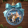 Custom Photo Acrylic Ornament - Personalized Christmas Birthday Gifts For Mom, Dad, Brother, Sister, Kids - Family Love Makes Spirits Bright