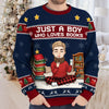 Custom Unisex Ugly Sweatshirt - Personalized  Christmas Bookish Gifts For Book Lovers, Bookworms, Readers - All I Want Are Books