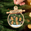 Custom 3 Layers Shaker Ornament - Personalized Christmas Birthday Gifts For Mom, Grandma - Love Gathers Here Always