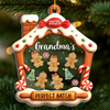 Custom 3 Layers Shaker Ornament - Personalized Christmas Birthday Gifts For Mom, Grandma - Shaken With Love Wrapped In Joy