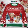 Custom Unisex Ugly Sweatshirt - Personalized  Christmas Birthday Gifts For Dog Lovers, Dog Dad And Mom - Festive Fur Baby Love
