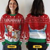 Custom Unisex Ugly Sweatshirt - Personalized  Christmas Birthday Gifts For Dog Lovers, Dog Dad And Mom - Festive Fur Baby Love