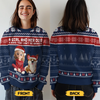 Custom Unisex Ugly Sweatshirt - Personalized  Christmas Birthday Gifts For Dog Lovers, Dog Dad And Mom - A Pawfect Holiday Duo