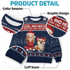 Custom Unisex Ugly Sweatshirt - Personalized  Christmas Birthday Gifts For Dog Lovers, Dog Dad And Mom - A Pawfect Holiday Duo