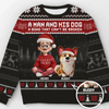 Custom Unisex Ugly Sweatshirt - Personalized  Christmas Birthday Gifts For Dog Lovers, Dog Dad And Mom - A Pawfect Holiday Duo