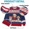 Custom Unisex Ugly Sweatshirt - Personalized  Christmas Birthday Gifts For Dog Lovers, Dog Dad And Mom - Forever My Pawtner In Crime