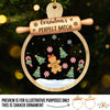 Custom 3 Layers Shaker Ornament - Personalized Christmas Birthday Gifts For Mom, Grandma - Love Gathers Here Always